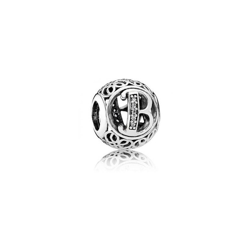 charm pandora lettera a vintage